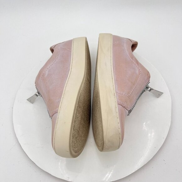 Frye Rebel Lena Zip Women Size 8M Pink Soft Leather Front Zip Casual Shoes - Picture 7 of 12